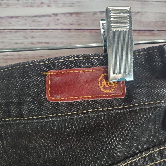 AG Adriano Goldschmied Black Jeans Sz 28 The Gemini Straight Y2K Low Rise Retro - Picture 8 of 12